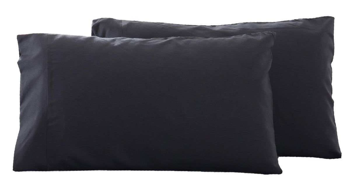 Microfiber Queen Bed Pillowcases 2 Pack, Super Soft Bed Pillow Covers Envelope Closure, Wrinkle, Fade and Stain Resistant, 20x30, Coffee