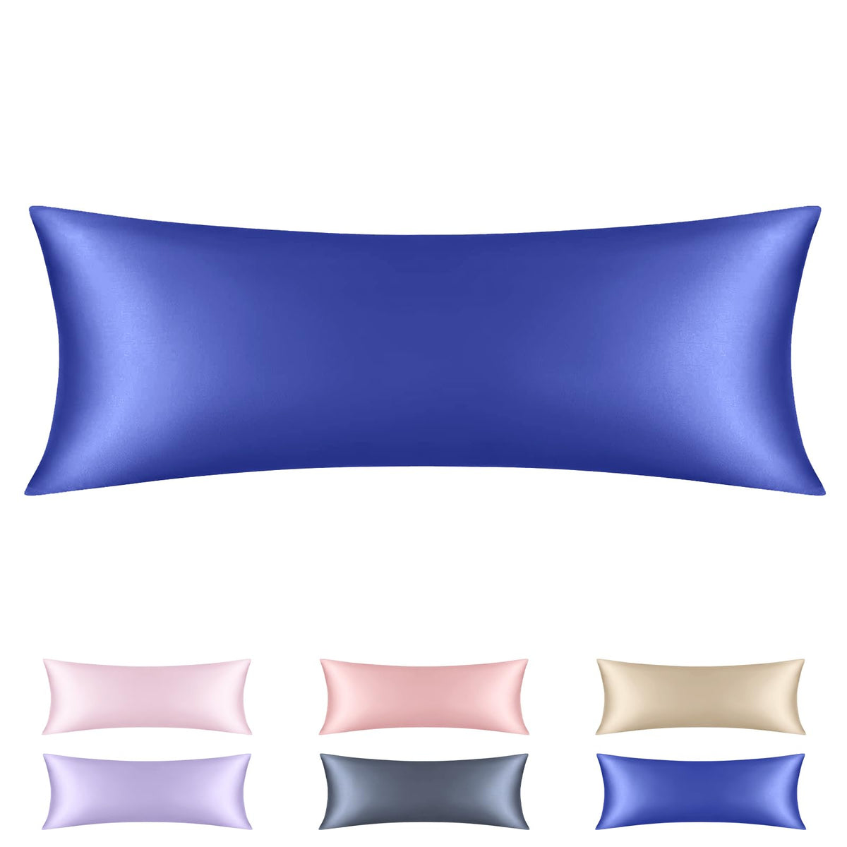 Lavender Purple Silk Satin Pillowcase Set of 2, Soft Satin Pillowcases for Women's Hair, Envelope Closure (20x26 Inches)