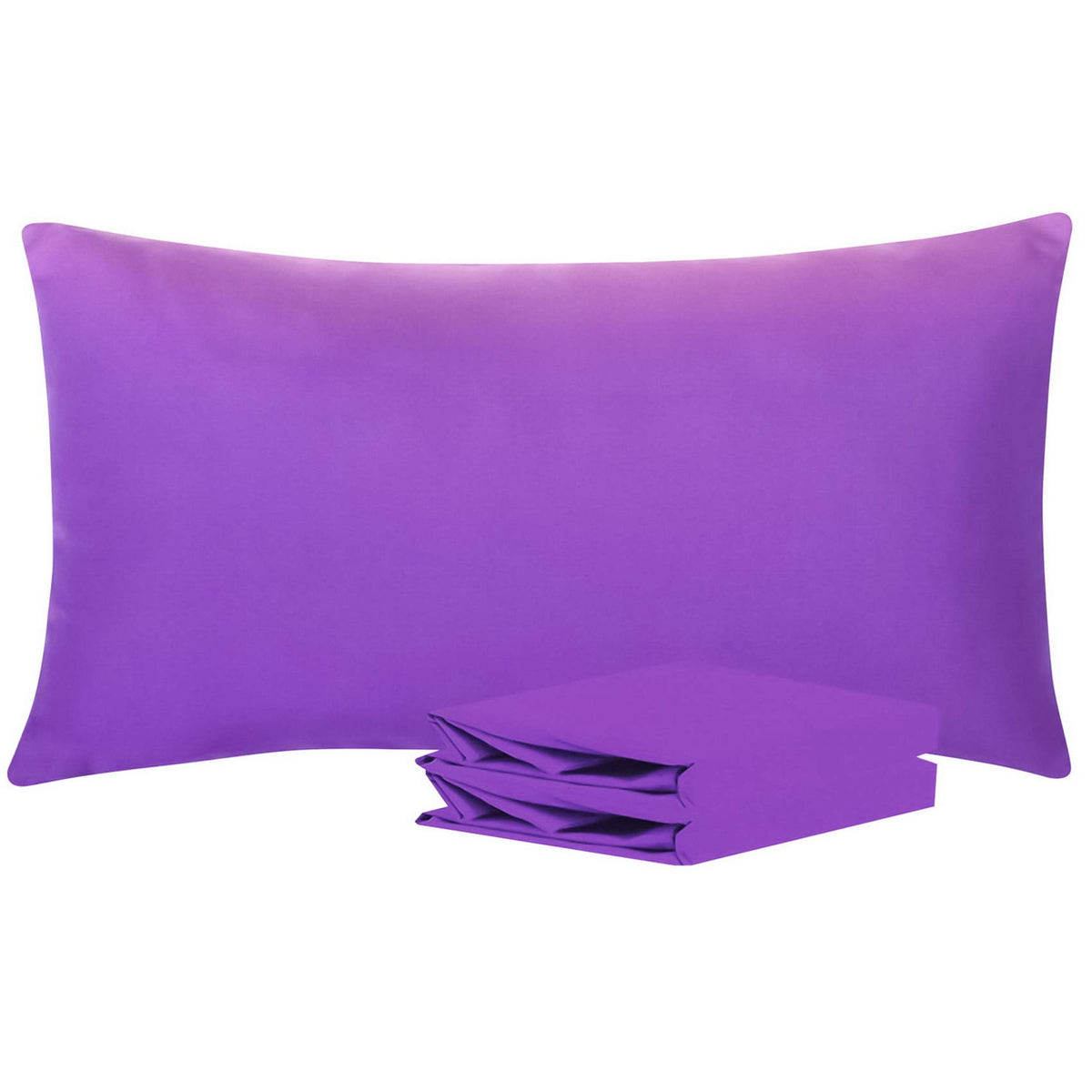 NTBAY Microfiber King Pillowcases, 2 Pack, 20 x 36, Dark Grey