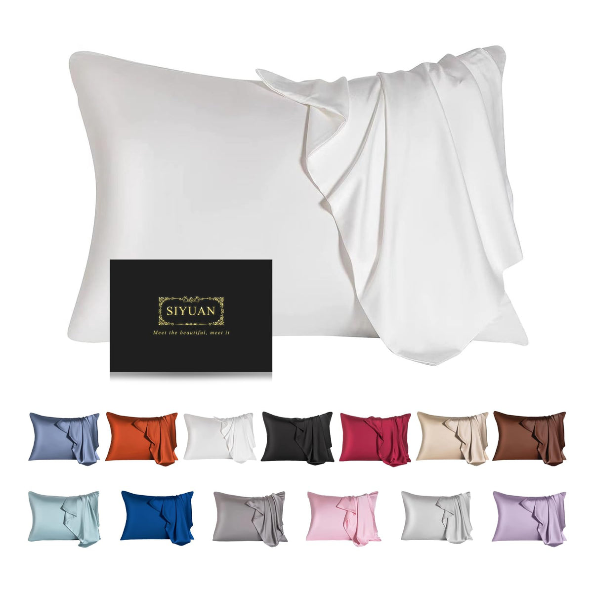 Mulberry Silk Pillowcase for Hair and Skin,Cooling Silk Pillow Case with Hidden Zipper,Allergen Proof Dual Sides Soft Breathable Smooth Silk Pillow Cover for Women (Violet, Toddler)