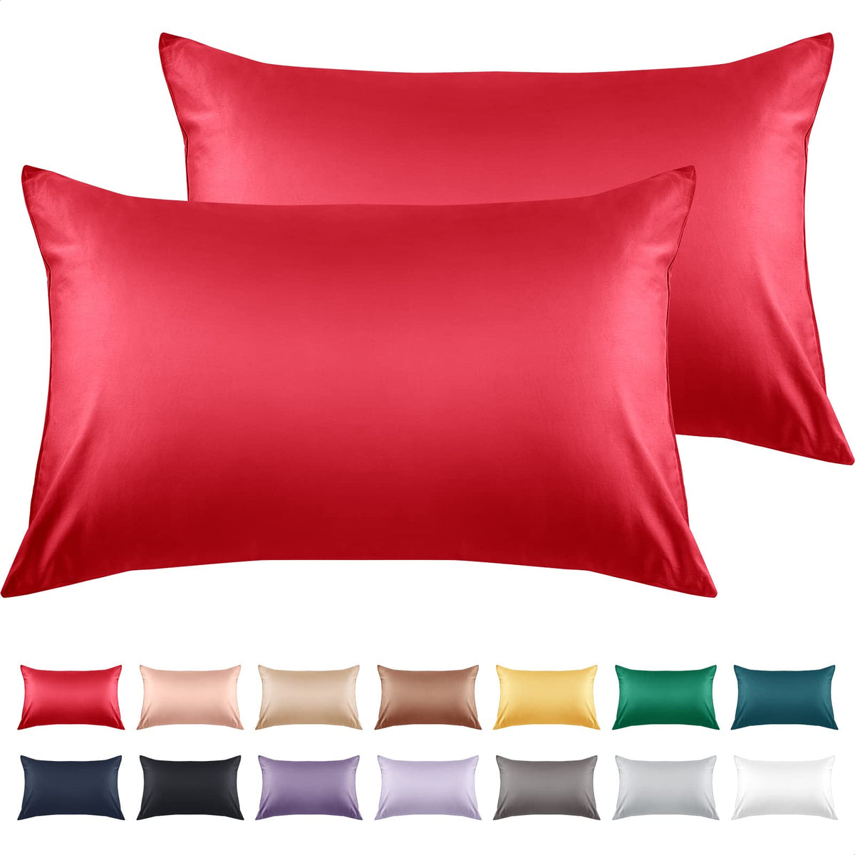Warmstar Cotton Pillow Cases Standard Size Set of 2,White