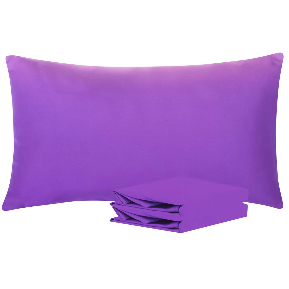NTBAY Microfiber King Pillowcases, 2 Pack, 20 x 36, Dark Grey