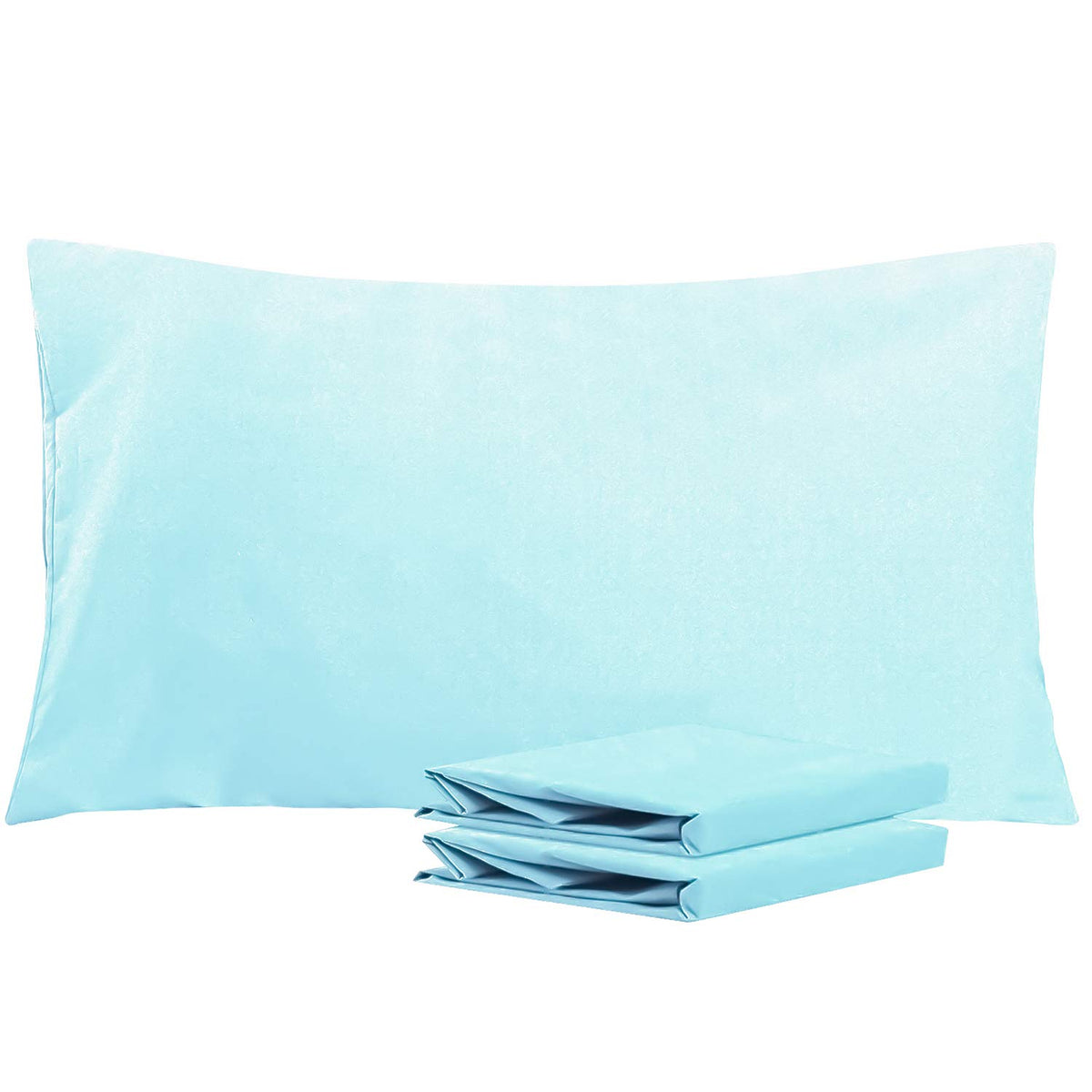 NTBAY Microfiber King Pillowcases, 2 Pack, 20 x 36, Dark Grey