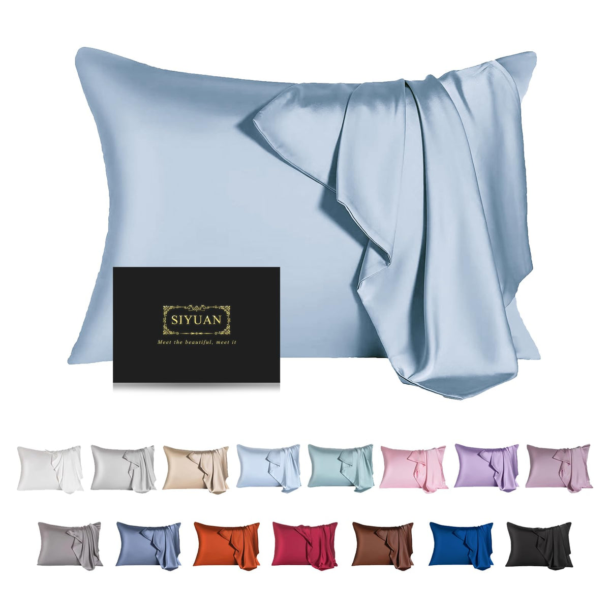 Mulberry Silk Pillowcase for Hair and Skin,Cooling Silk Pillow Case with Hidden Zipper,Allergen Proof Dual Sides Soft Breathable Smooth Silk Pillow Cover for Women (Violet, Toddler)