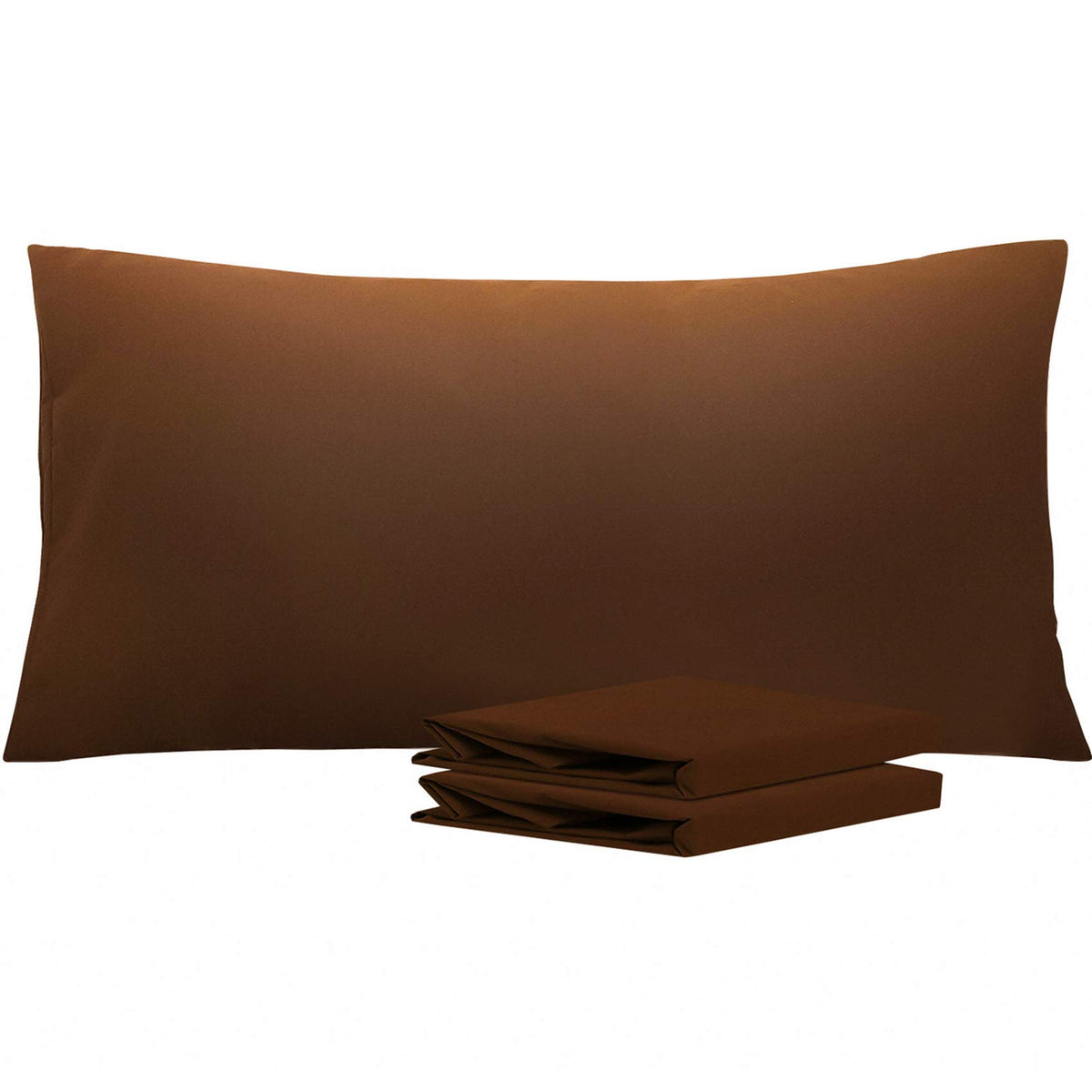 NTBAY Microfiber King Pillowcases, 2 Pack, 20 x 36, Dark Grey