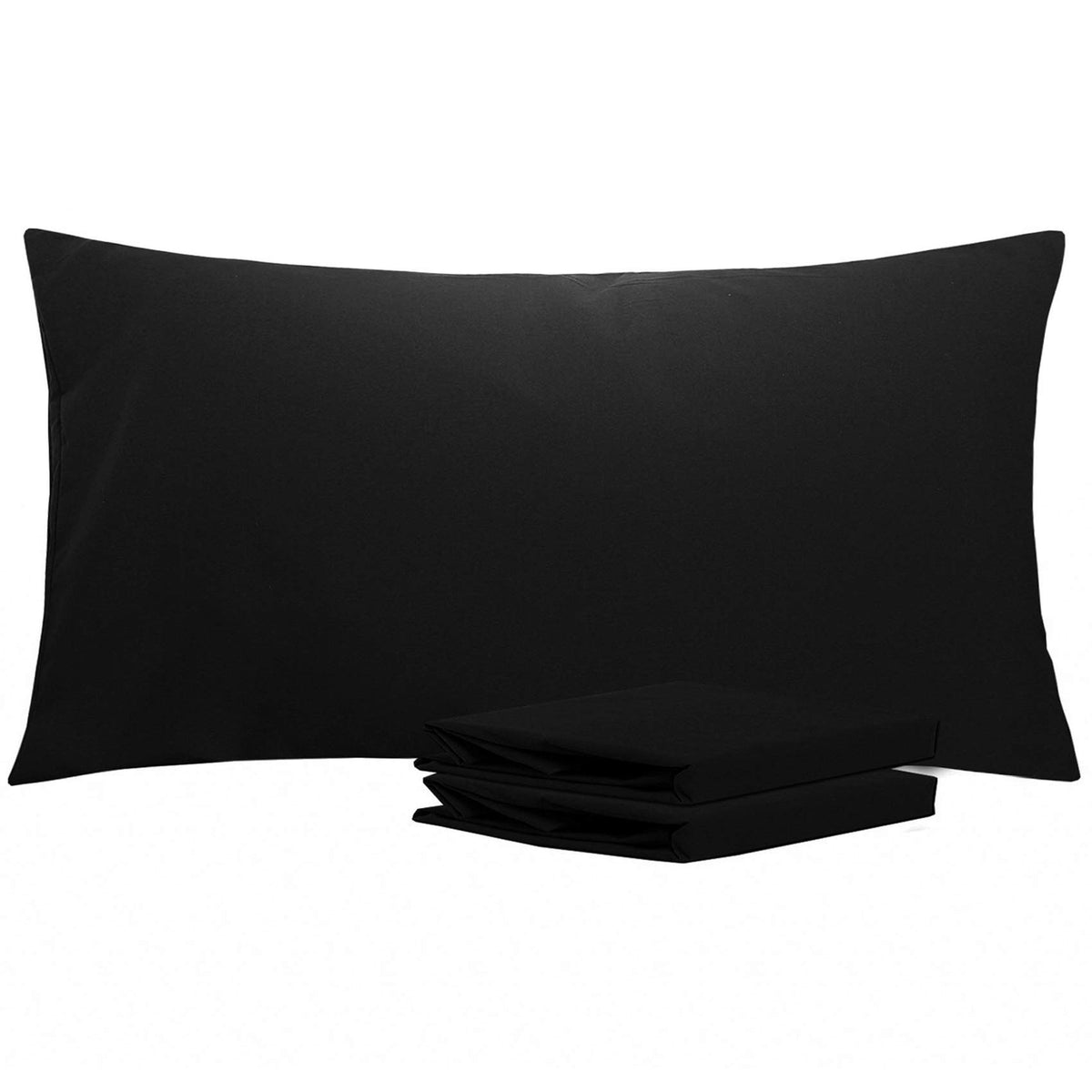 NTBAY Microfiber King Pillowcases, 2 Pack, 20 x 36, Dark Grey