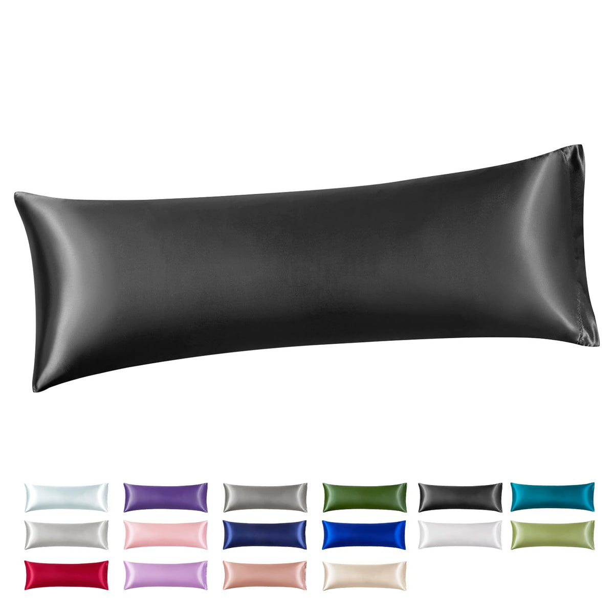 Silk Like Satin Pillowcase Standard Size, Royal Blue, 2 Pack, 20x26 Inches
