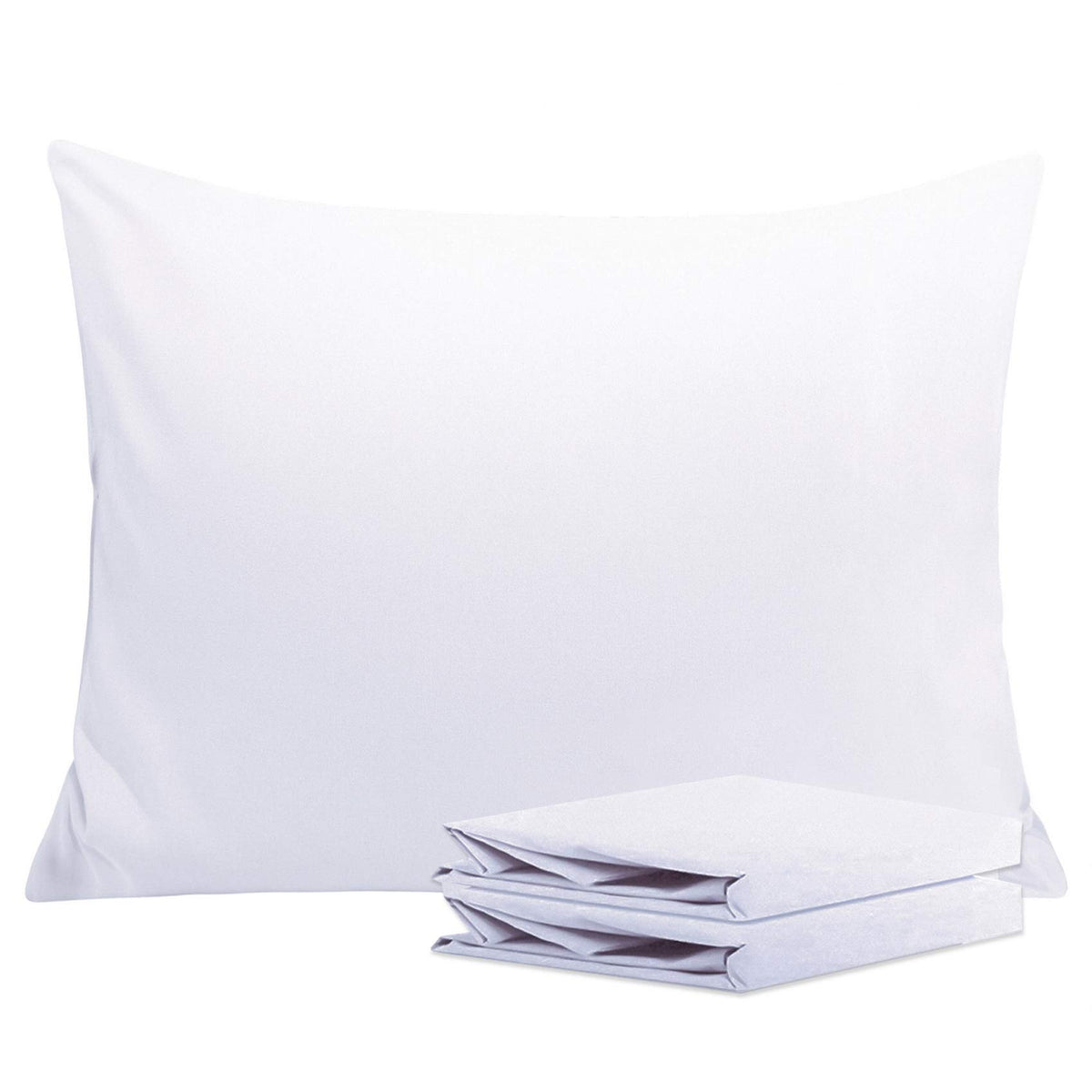 NTBAY Microfiber King Pillowcases, 2 Pack, 20 x 36, Dark Grey