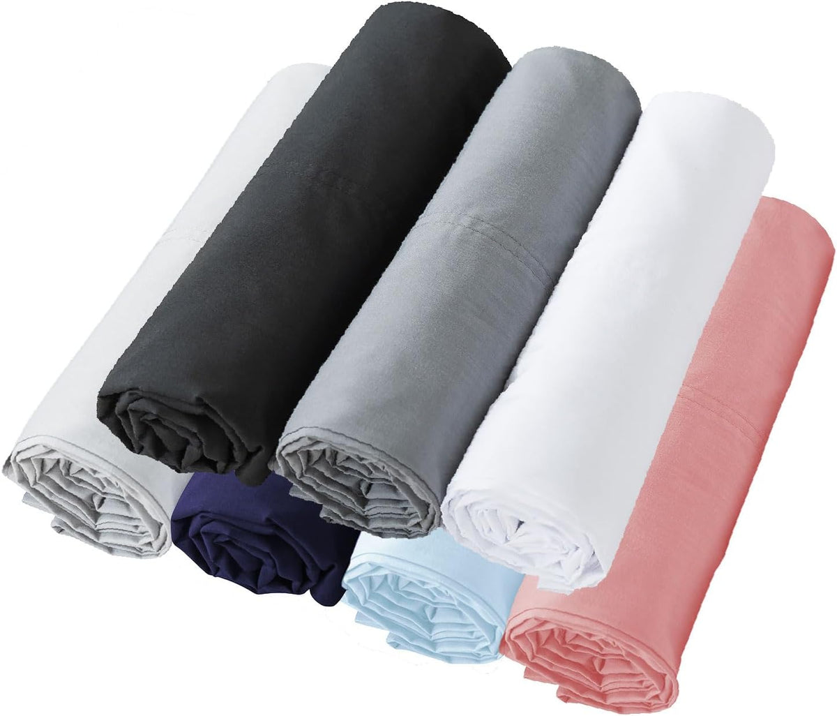 WhatsBedding Body Pillow Cover Cotton, Envelope Closure, Grey, 20x54