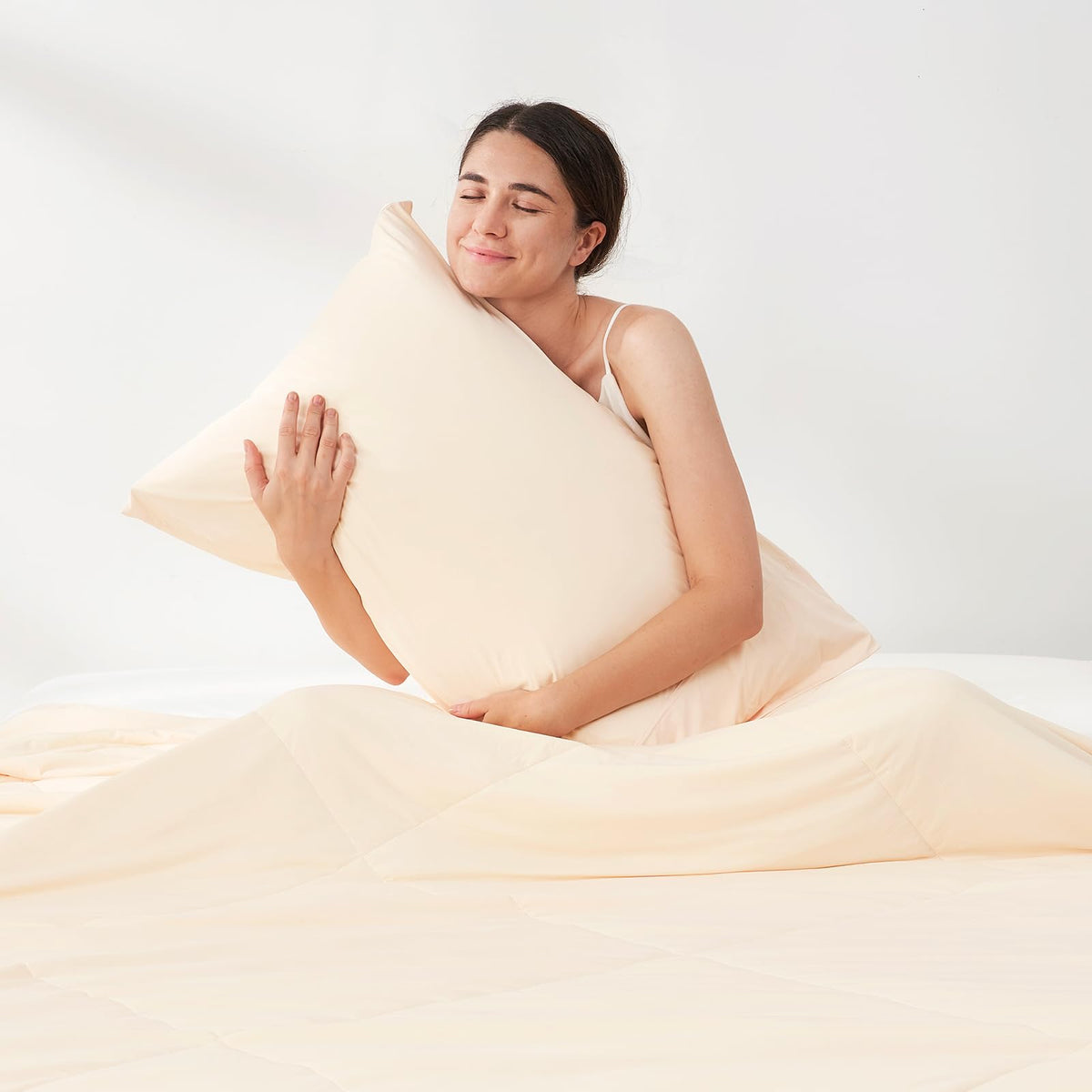 Cozy Bliss 2 Pack Cooling Pillow Cases, Queen 20" x 30", Blue