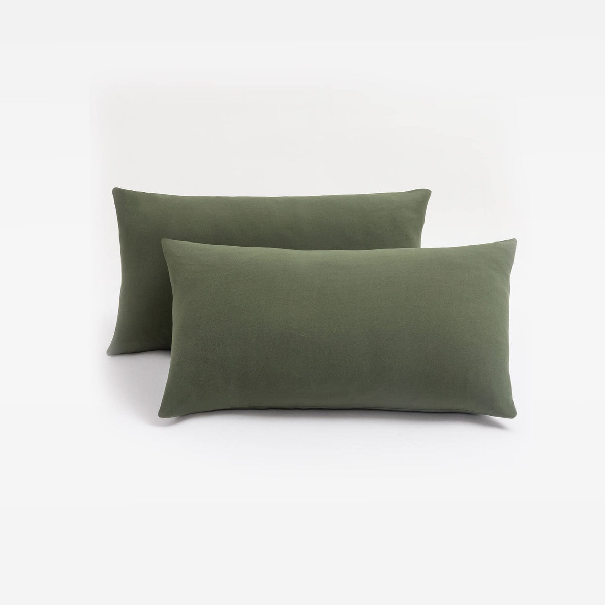N&Y HOME 2-Pack Jersey Knit Pillow Cases Standard/Queen, White