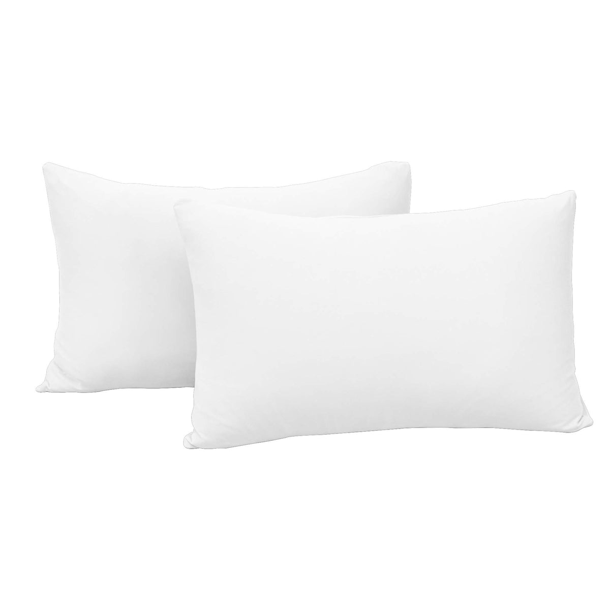 N&Y HOME 2-Pack Jersey Knit Pillow Cases Standard/Queen, White