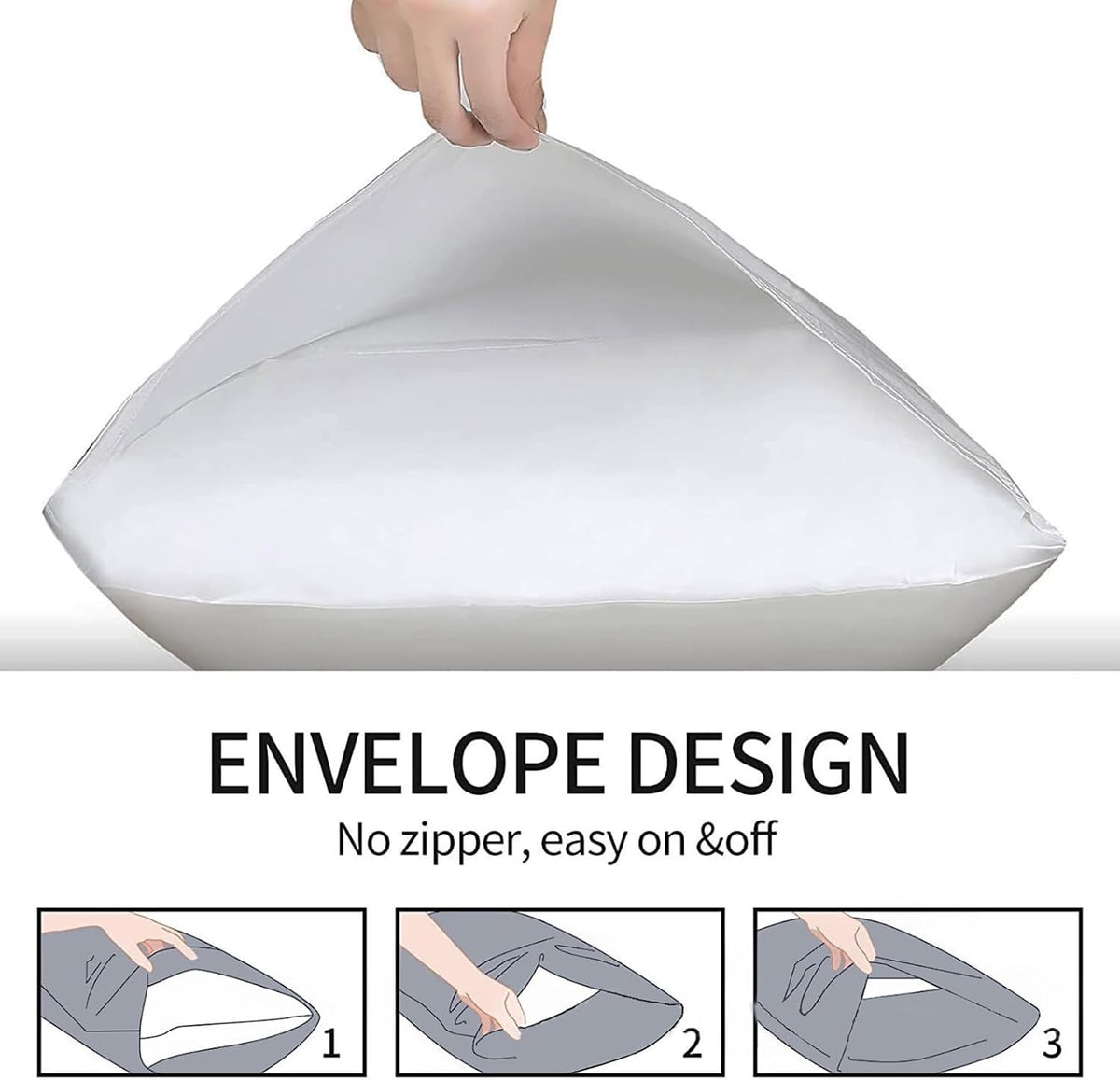 Microfiber Queen Bed Pillowcases 2 Pack, Super Soft Bed Pillow Covers Envelope Closure, Wrinkle, Fade and Stain Resistant, 20x30, Coffee