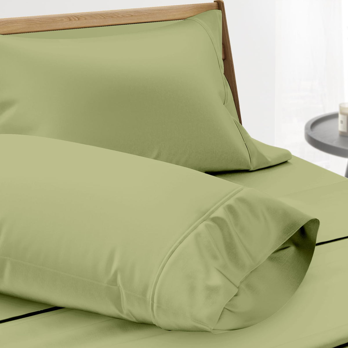TEXAS LINEN CO. Luxury Egyptian Cotton King White Pillow Cases Set of 2-1000 Series Lonestar Lovin' Collection Pillowcases for Sleeping, Cooling Pillow Cover, Extra Long Staple Hotel Pillowcases