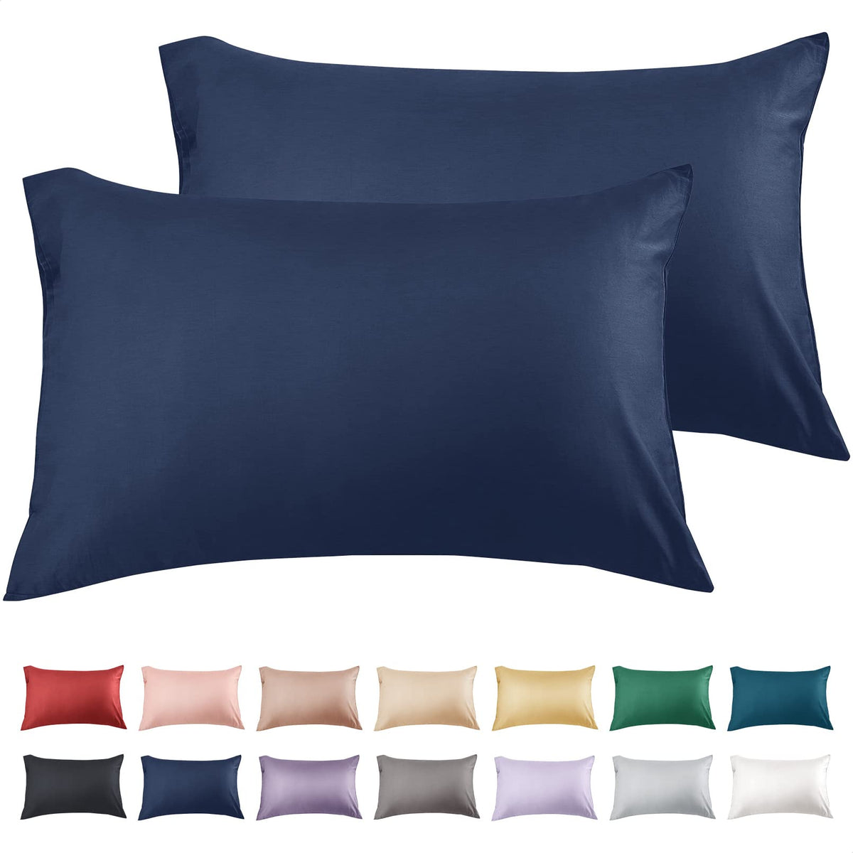Warmstar Cotton Pillow Cases Standard Size Set of 2,White