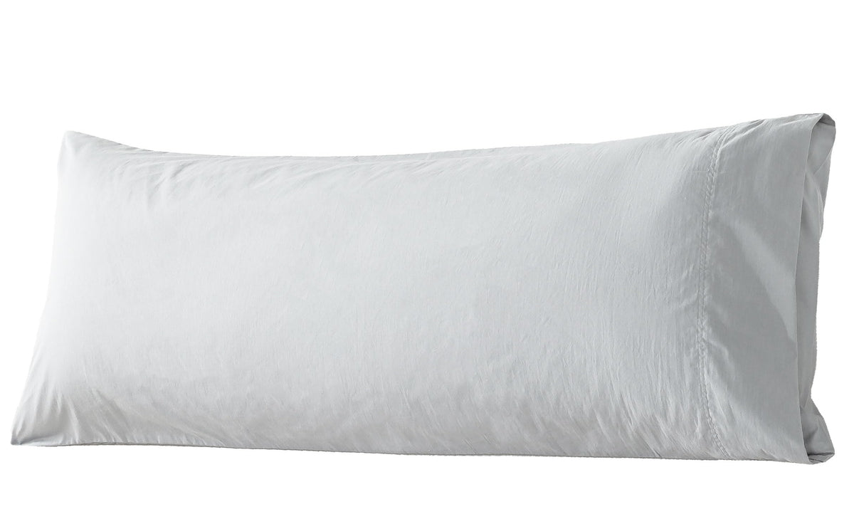 WhatsBedding Body Pillow Cover Cotton, Envelope Closure, Grey, 20x54