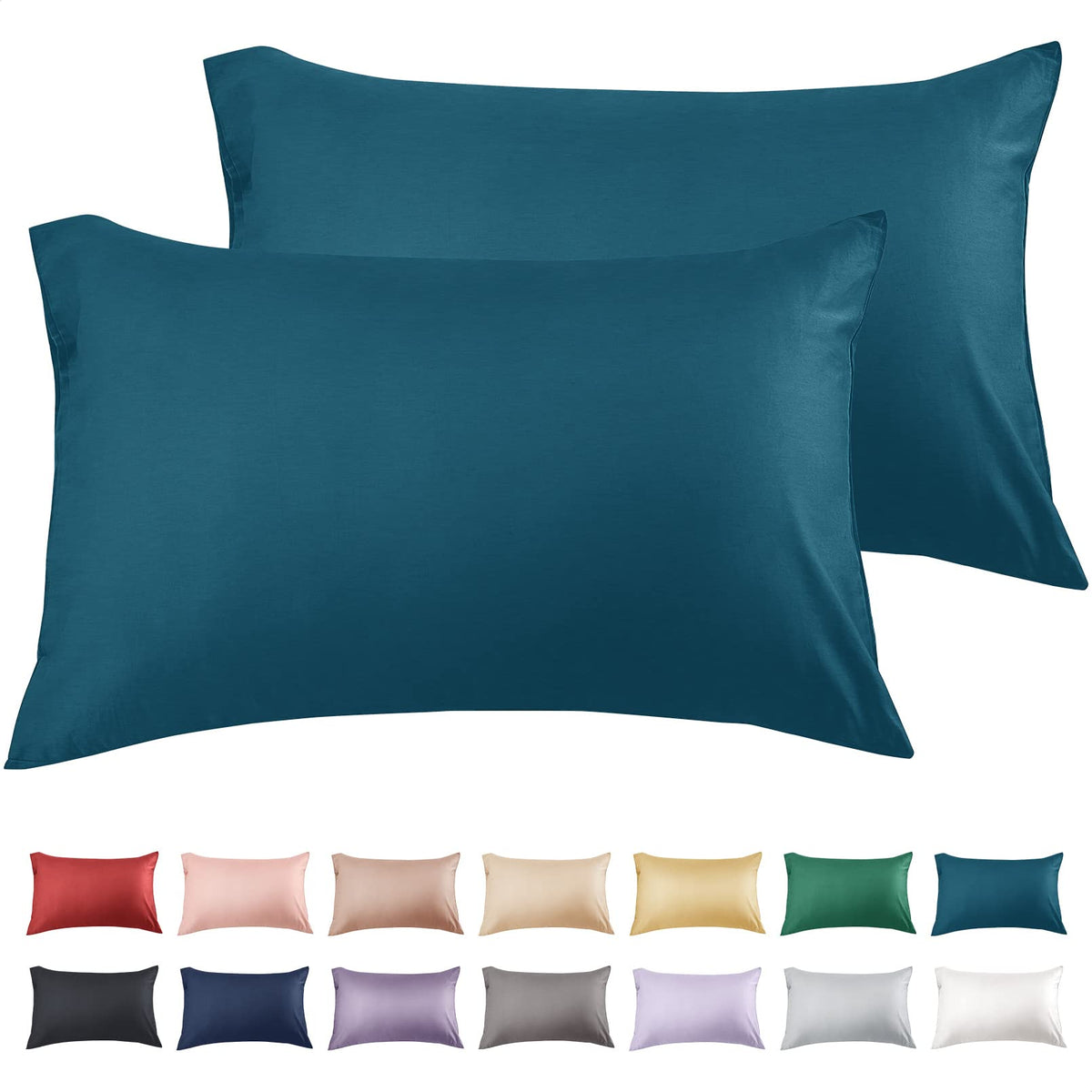 Warmstar Cotton Pillow Cases Standard Size Set of 2,White