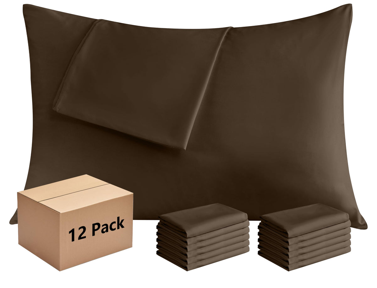 CULVE White Pillow Cases King 4 Pack, Microfiber Pillowcase, 20x36