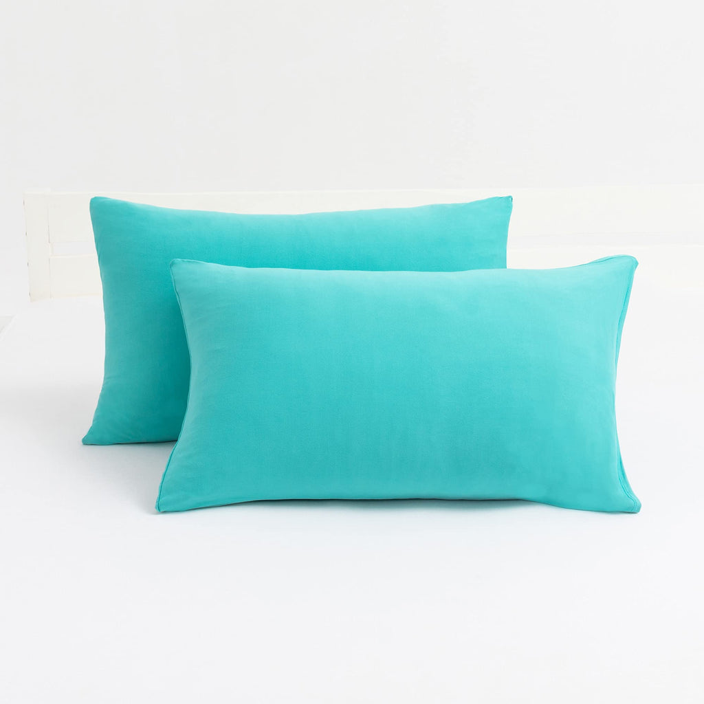 N&Y HOME 2-Pack Jersey Knit Pillow Cases Standard/Queen, White