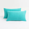 N&Y HOME 2-Pack Jersey Knit Pillow Cases Standard/Queen, White
