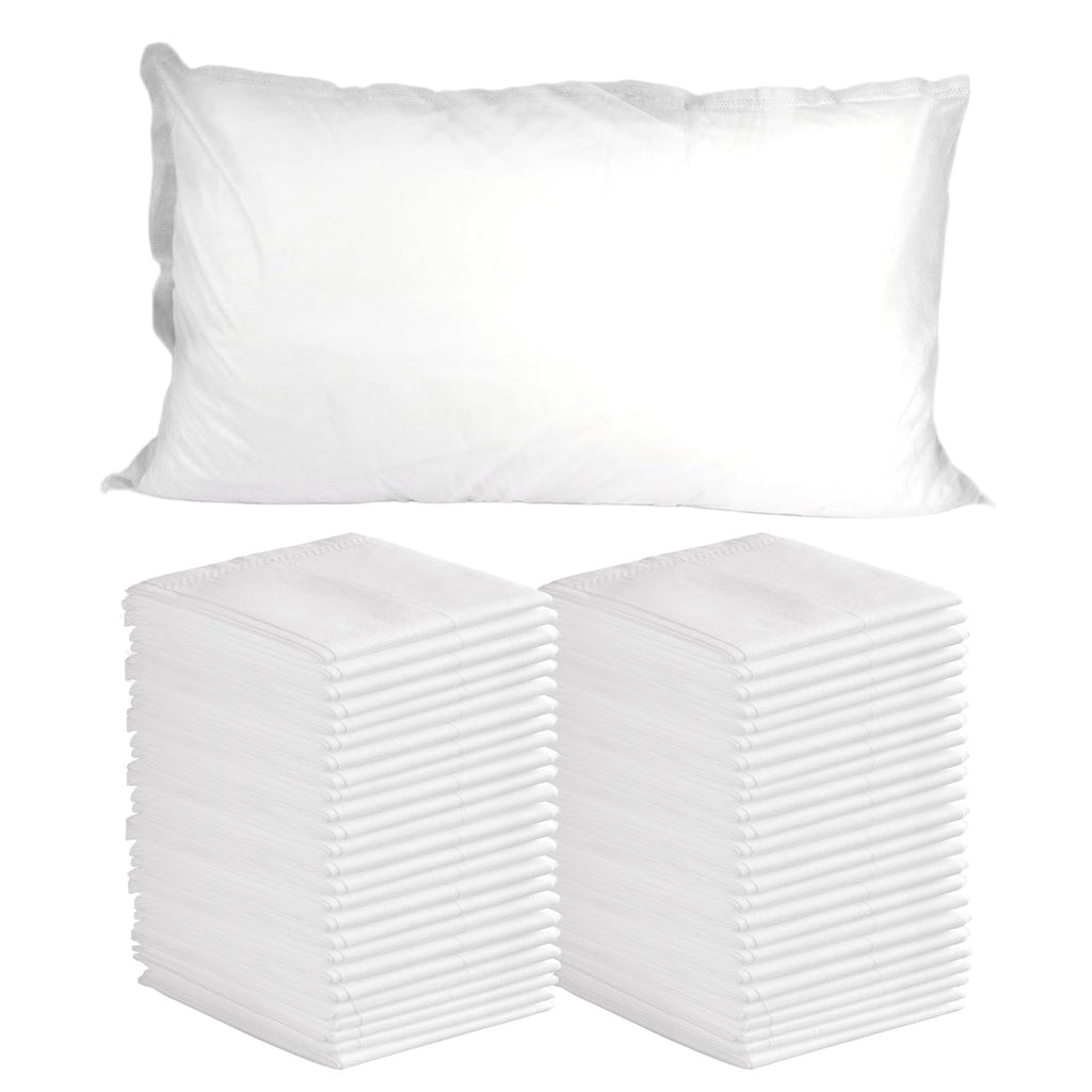 Disposable Pillowcases, 100pcs Disposable Pillow Case Covers, Soft Non-Woven Fabric Disposable Pillow Cases for Medical, Hospital, Hotels, SPA Tattoo Lash Pillow Covers, 21 in x 30 in