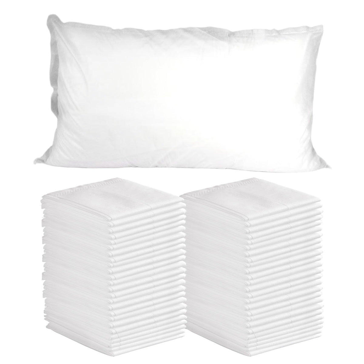 Disposable Pillowcases, 100pcs Disposable Pillow Case Covers, Soft Non-Woven Fabric Disposable Pillow Cases for Medical, Hospital, Hotels, SPA Tattoo Lash Pillow Covers, 21 in x 30 in