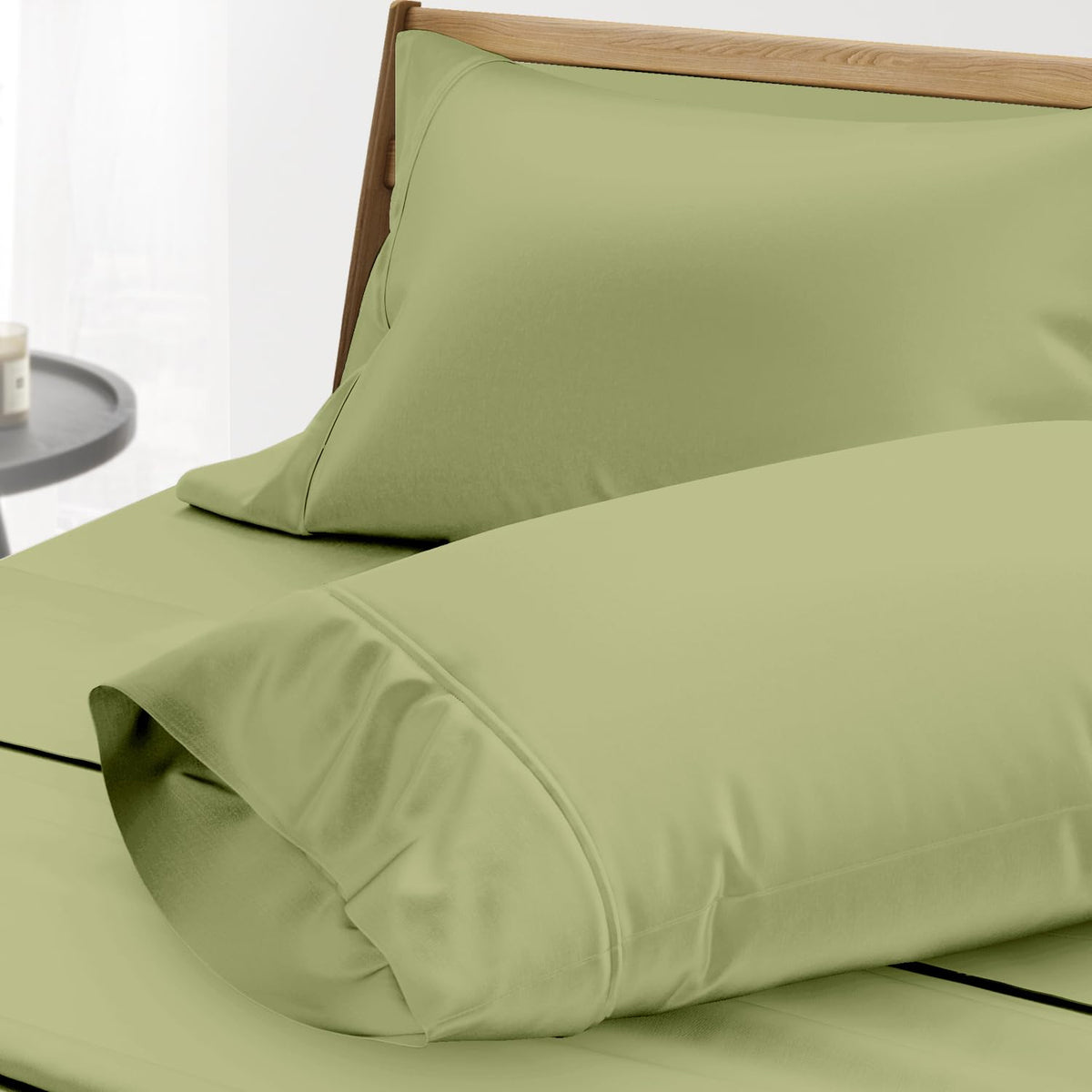 TEXAS LINEN CO. Luxury Egyptian Cotton King White Pillow Cases Set of 2-1000 Series Lonestar Lovin' Collection Pillowcases for Sleeping, Cooling Pillow Cover, Extra Long Staple Hotel Pillowcases