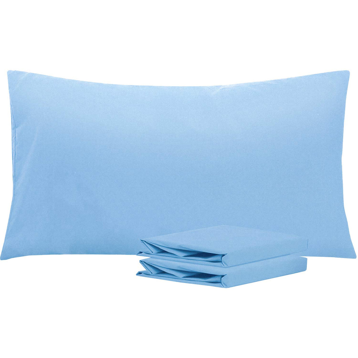 NTBAY Microfiber King Pillowcases, 2 Pack, 20 x 36, Dark Grey