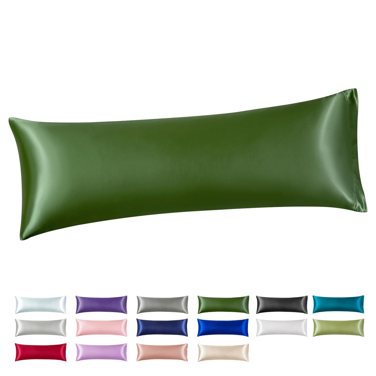 Silk Like Satin Pillowcase Standard Size, Royal Blue, 2 Pack, 20x26 Inches