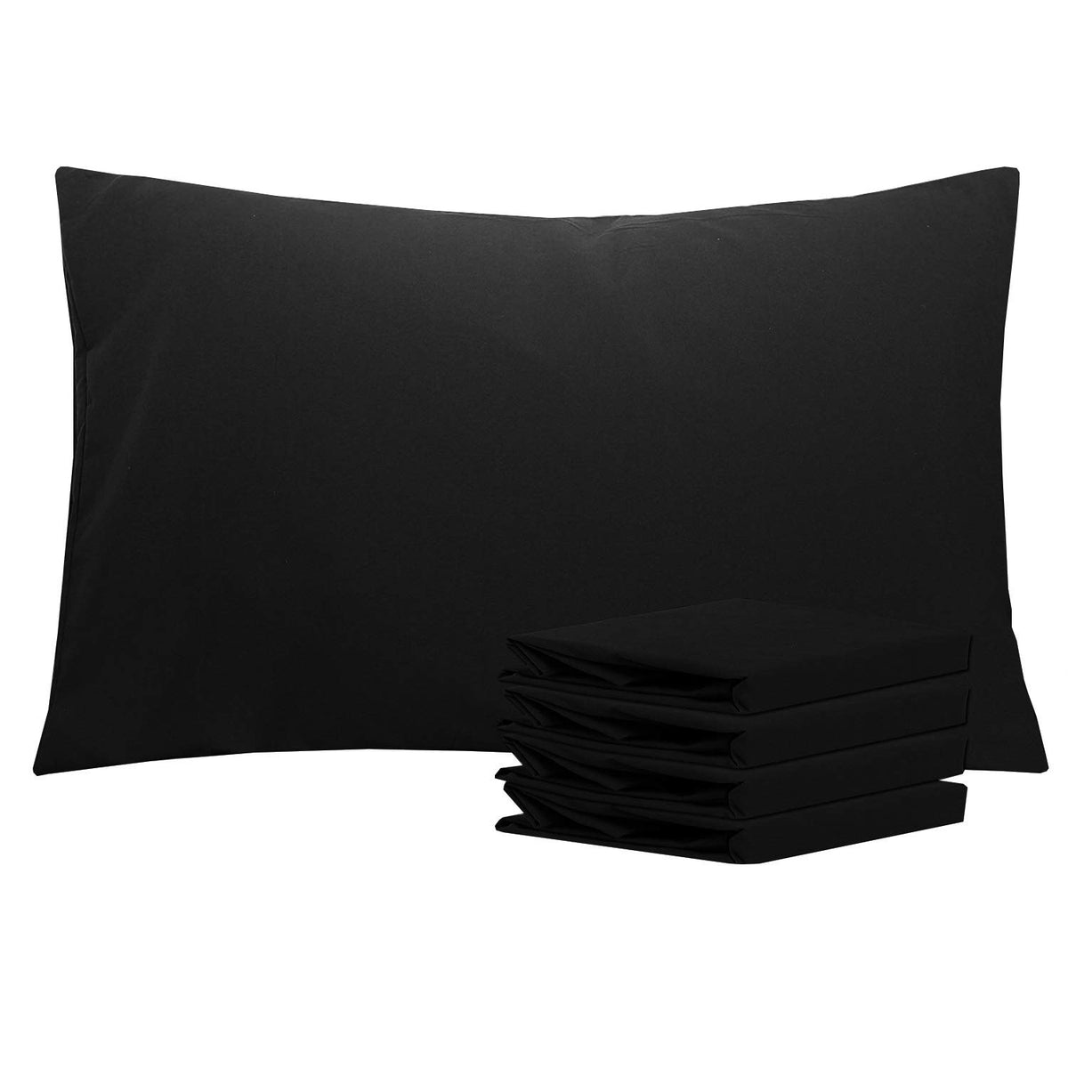 NTBAY Microfiber King Pillowcases, 2 Pack, 20 x 36, Dark Grey