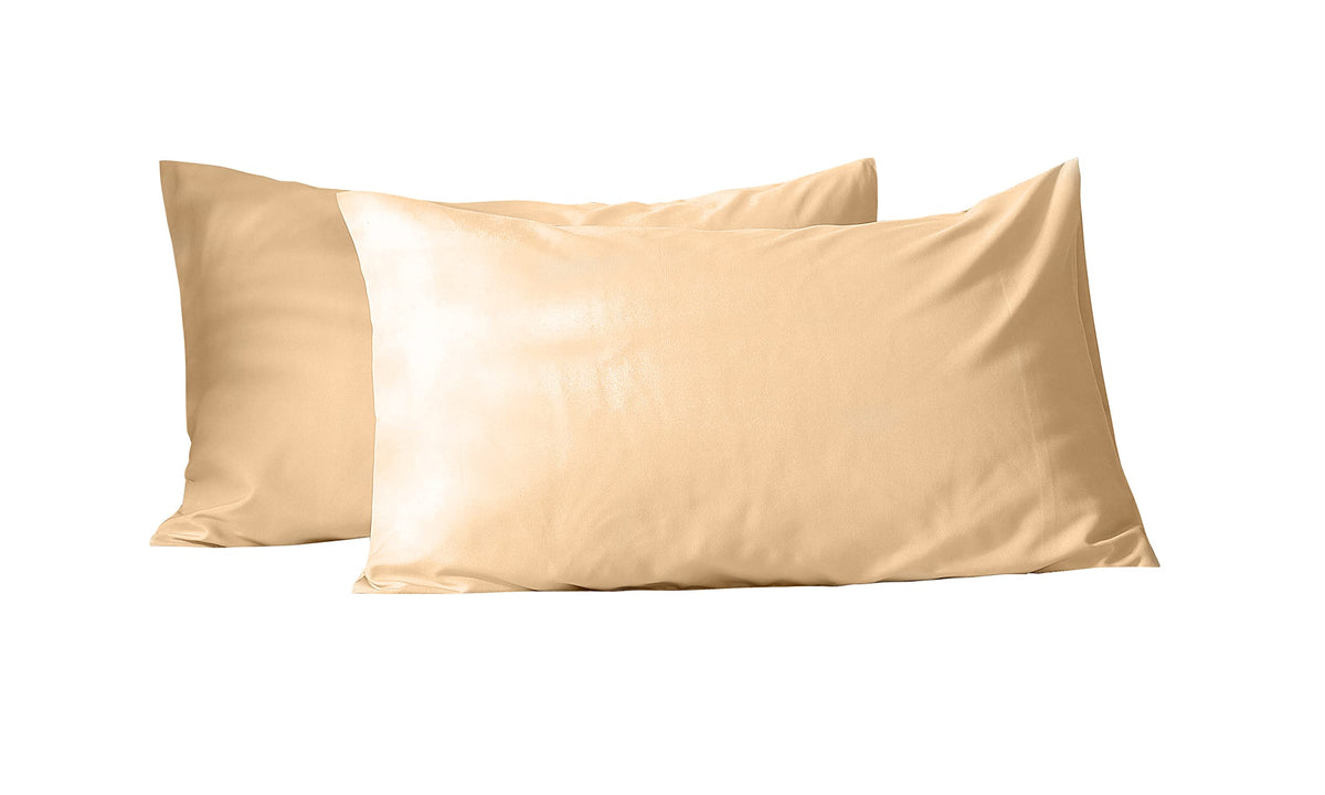 EVOLIVE Standard Microfiber Pillowcases Set of 2, 20"x30" (Yellow)