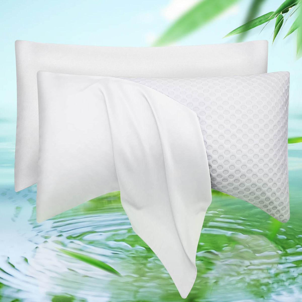 Cooling Side Sleeper Curved Pillowcase Queen 1 Pack 20 * 30 Dark Grey