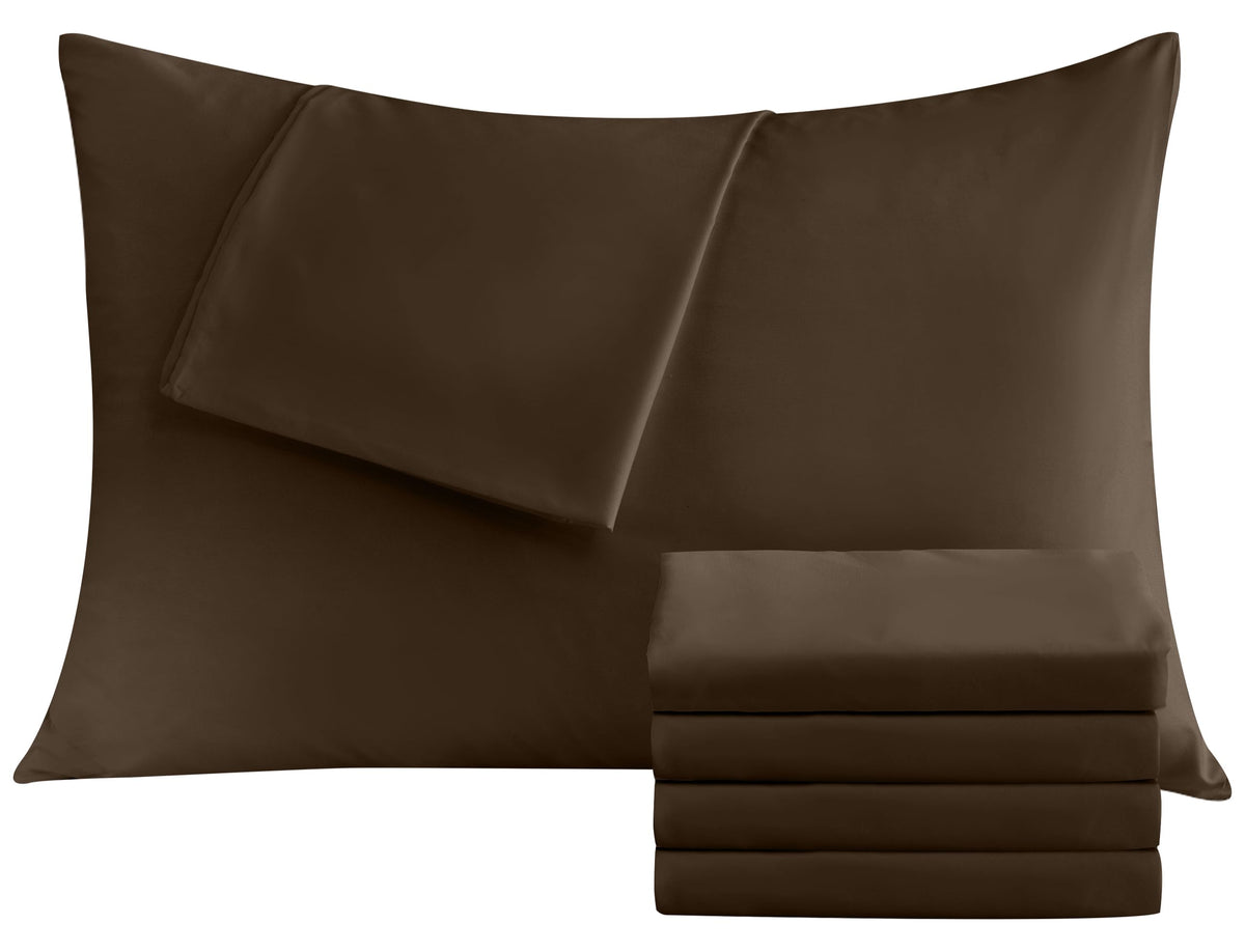 CULVE White Pillow Cases King 4 Pack, Microfiber Pillowcase, 20x36