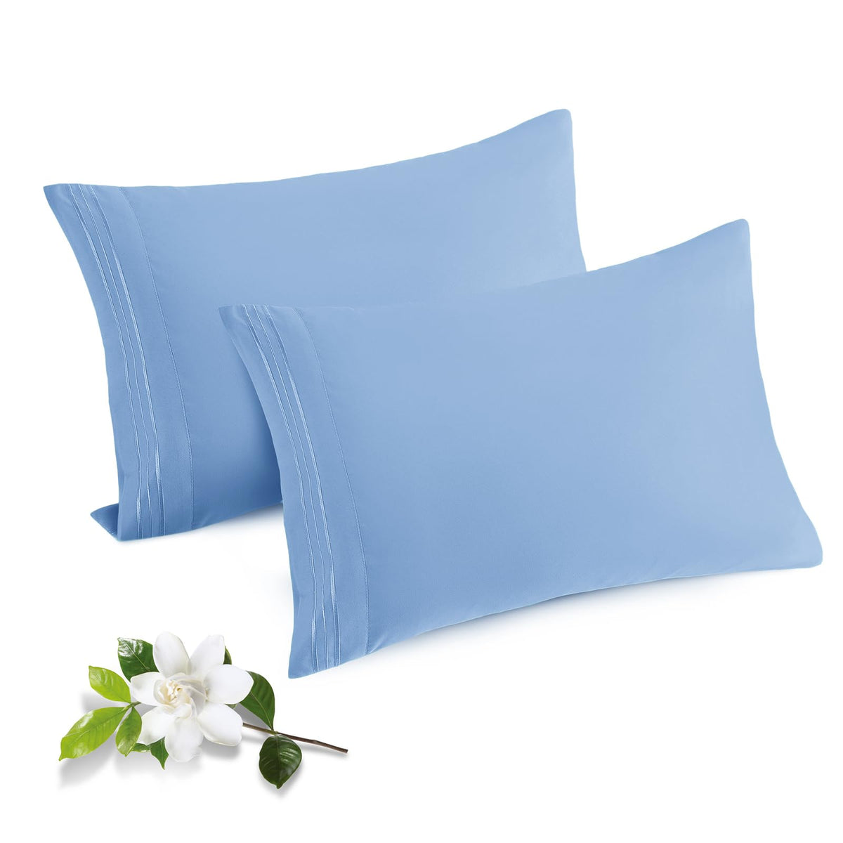 Horbaunal Microfiber Pillowcases Standard Size, Hot Pink, 2 Pack