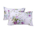 Cotton Pillow Cases Standard Size Set of 2, Flower Printed Queen Pillowcases, Premium Quality Machine Washable