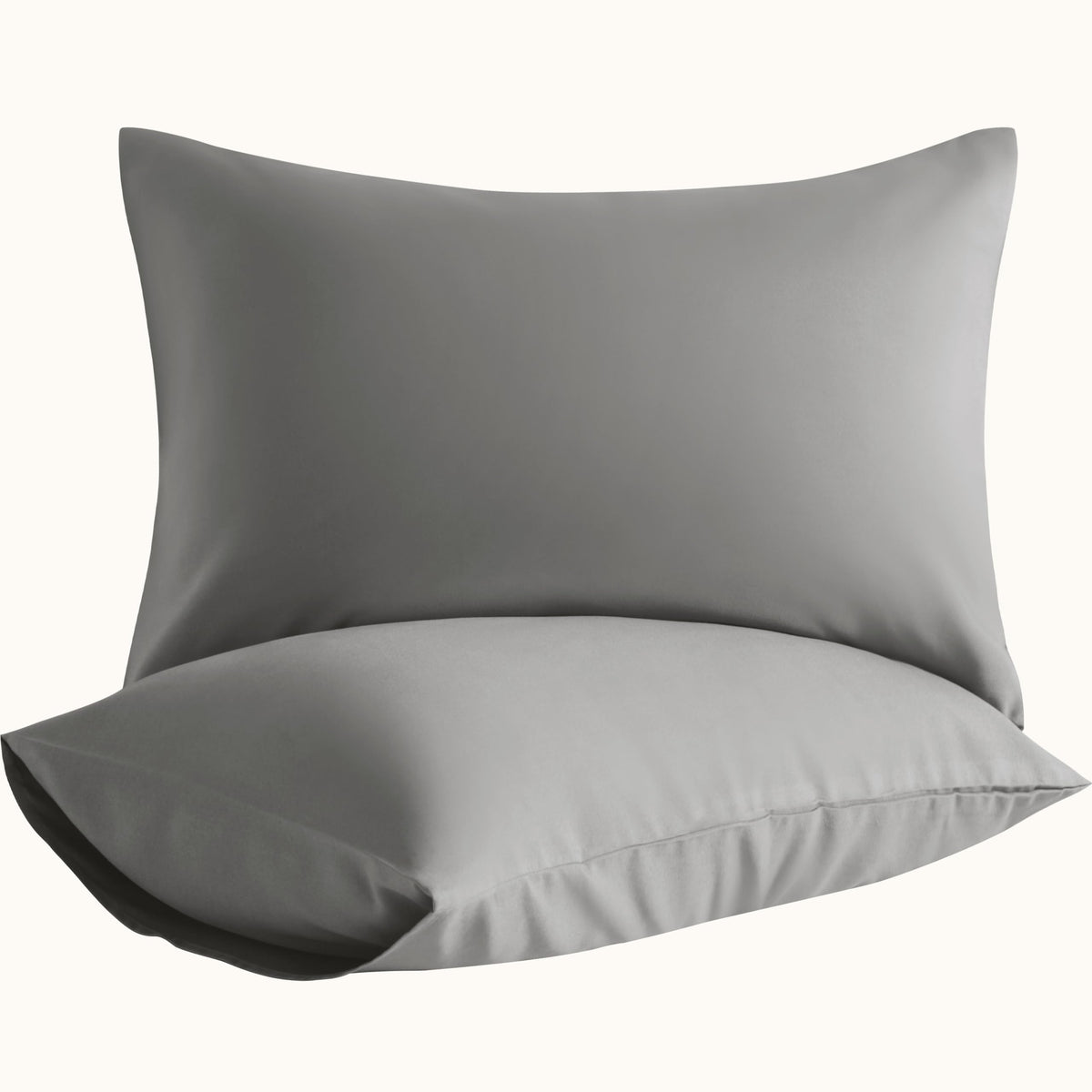 Microfiber King Pillowcases, 2 Pack, 20x36 Inch, Black