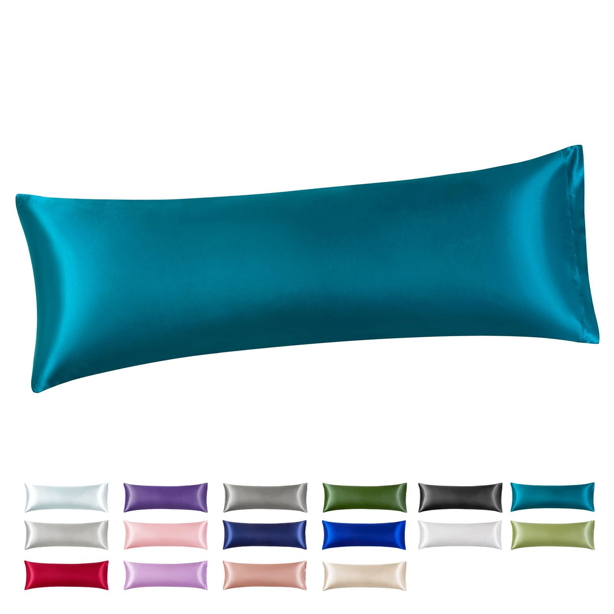 Silk Like Satin Pillowcase Standard Size, Royal Blue, 2 Pack, 20x26 Inches