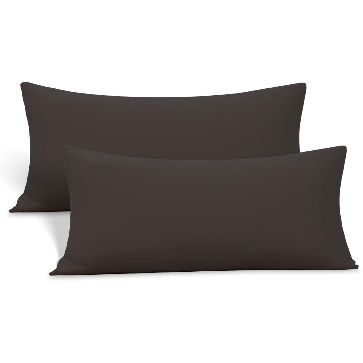 N&Y HOME 2-Pack Jersey Knit Pillow Cases Standard/Queen, White