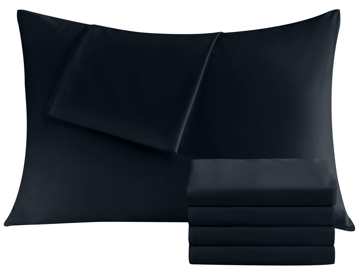 CULVE White Pillow Cases King 4 Pack, Microfiber Pillowcase, 20x36