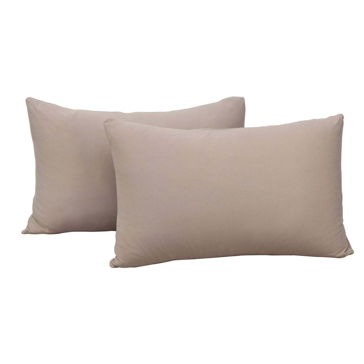 N&Y HOME 2-Pack Jersey Knit Pillow Cases Standard/Queen, White