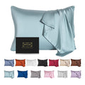 Mulberry Silk Pillowcase for Hair and Skin,Cooling Silk Pillow Case with Hidden Zipper,Allergen Proof Dual Sides Soft Breathable Smooth Silk Pillow Cover for Women (Violet, Toddler)