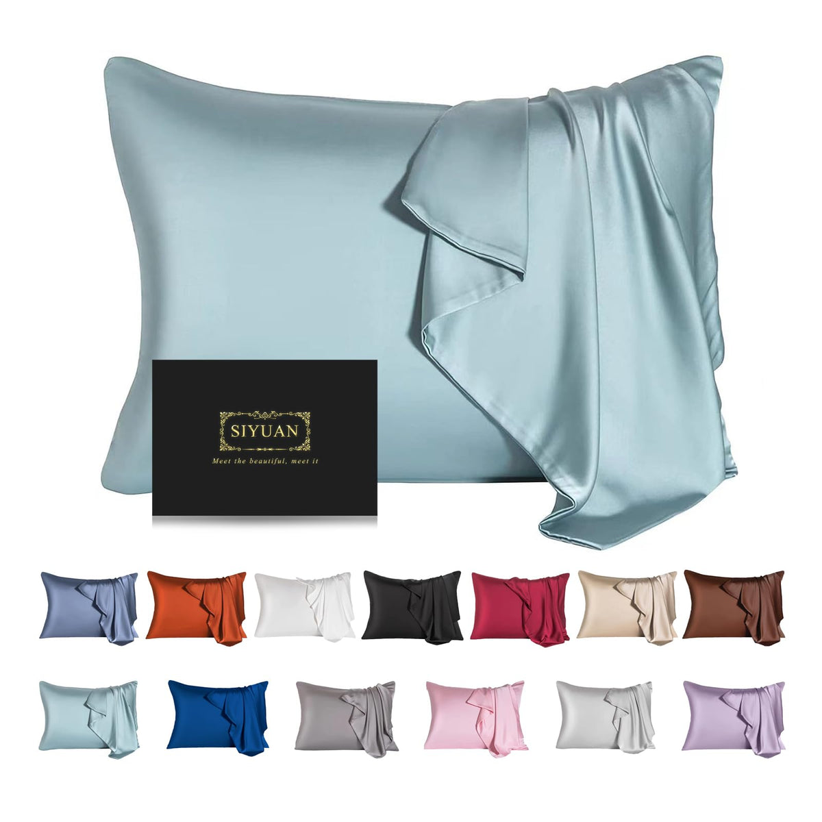 Mulberry Silk Pillowcase for Hair and Skin,Cooling Silk Pillow Case with Hidden Zipper,Allergen Proof Dual Sides Soft Breathable Smooth Silk Pillow Cover for Women (Violet, Toddler)
