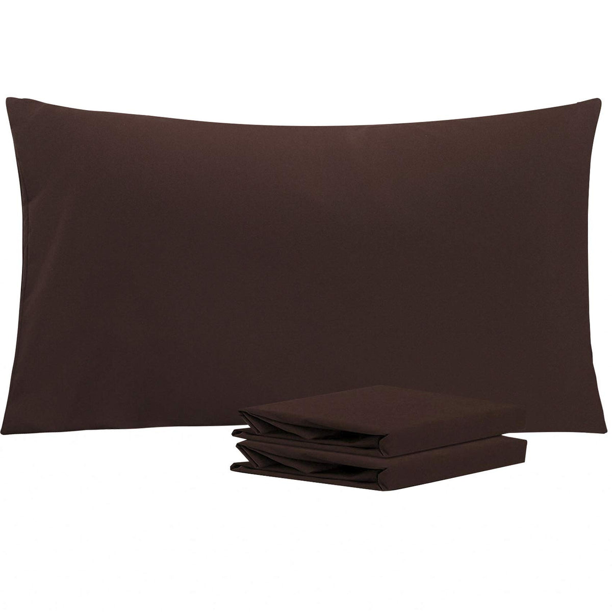 NTBAY Microfiber King Pillowcases, 2 Pack, 20 x 36, Dark Grey