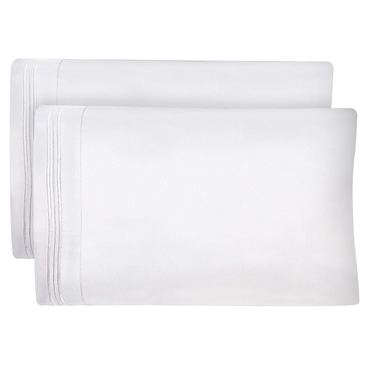 Dreamcare King Pillow Cases Set of 2 - Double Brushed 1500 Luxury Series Microfiber - Envelope Closure, Wrinkle- Free, Cooling Pillow Cases - King Size Pillow Cases Set of 2 (20 x 40, Gray)