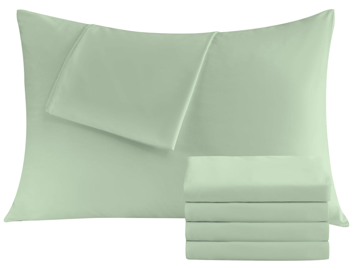 CULVE White Pillow Cases King 4 Pack, Microfiber Pillowcase, 20x36