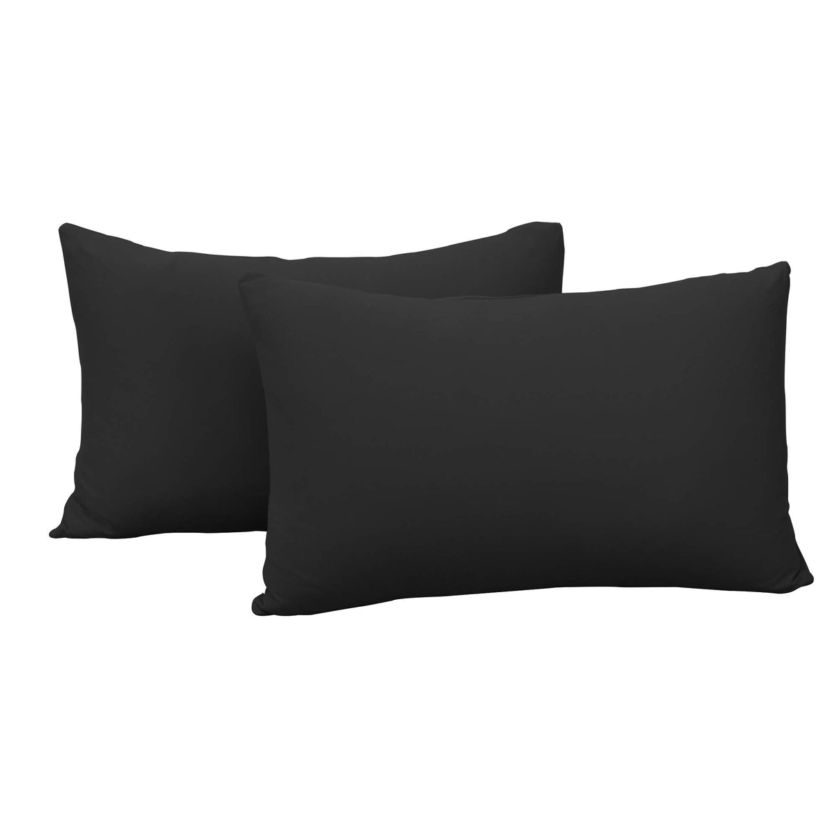 N&Y HOME 2-Pack Jersey Knit Pillow Cases Standard/Queen, White