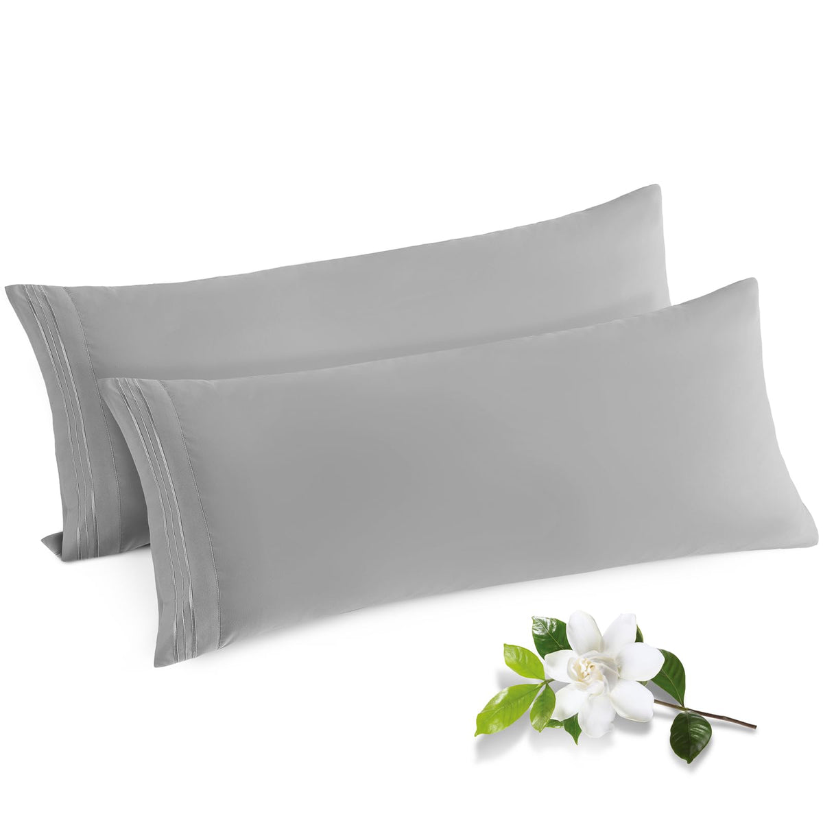 Horbaunal Microfiber Pillowcases Standard Size, Hot Pink, 2 Pack