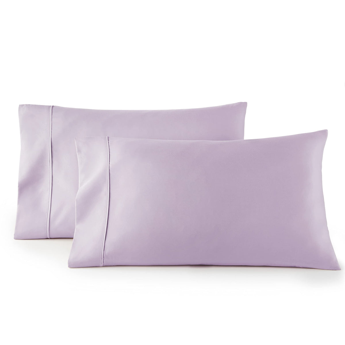 HC Collection King Pillow Cases Set of 2- Microfiber, Extra Soft Pillowcases - Easy Care & Machine Washable - White