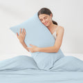 Cozy Bliss 2 Pack Cooling Pillow Cases, Queen 20" x 30", Blue