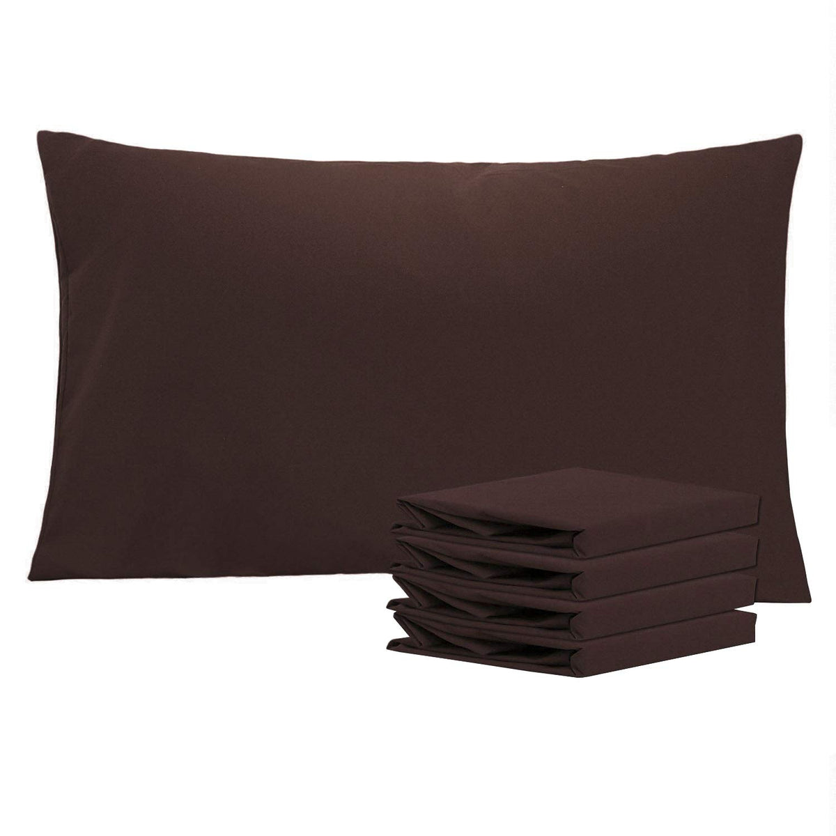 NTBAY Microfiber King Pillowcases, 2 Pack, 20 x 36, Dark Grey